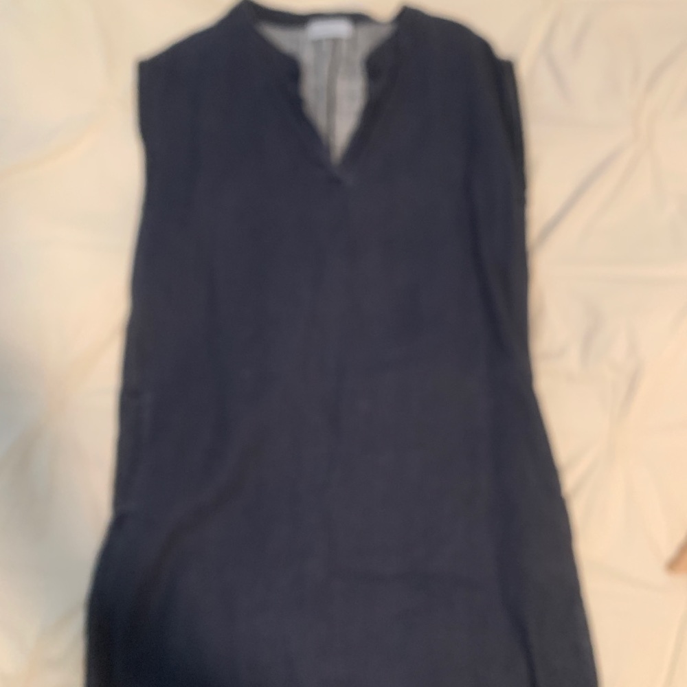 Linen shift dress